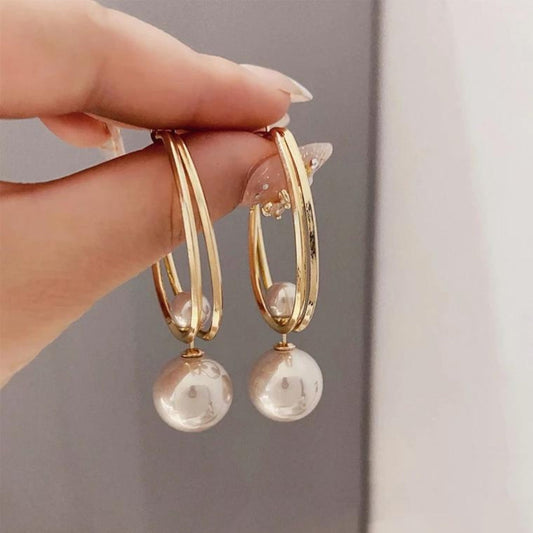 Boucles d'oreilles vintage charmantes à perles