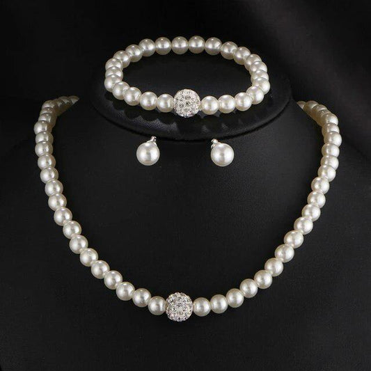Parure élégante à perles