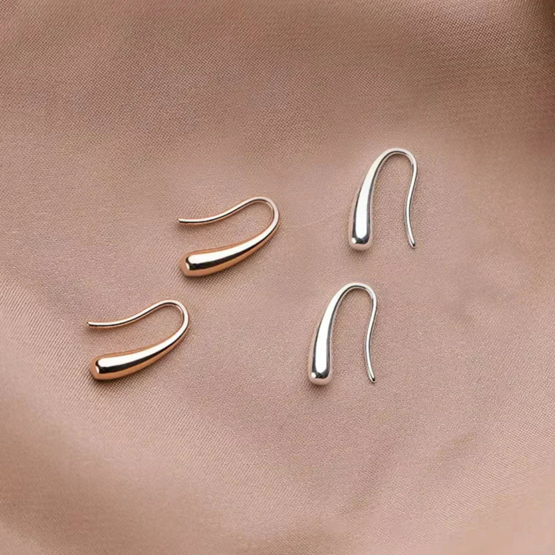 Boucles d'oreilles pendantes anciennes or et argent