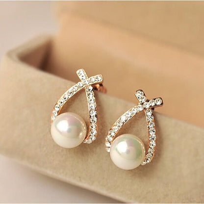 Boucles d'oreilles à perles pailletées