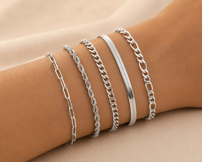 Ellis™ | Lot de bracelets en or