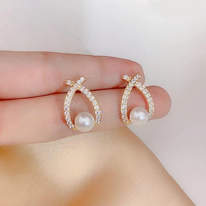 Boucles d'oreilles à perles pailletées