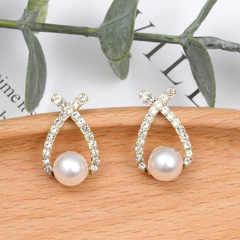 Boucles d'oreilles à perles pailletées