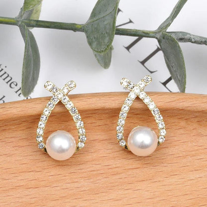 Boucles d'oreilles à perles pailletées
